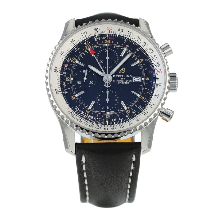 Pre-Owned Breitling Pre-Owned Breitling Navitimer World Mens Watch A24322