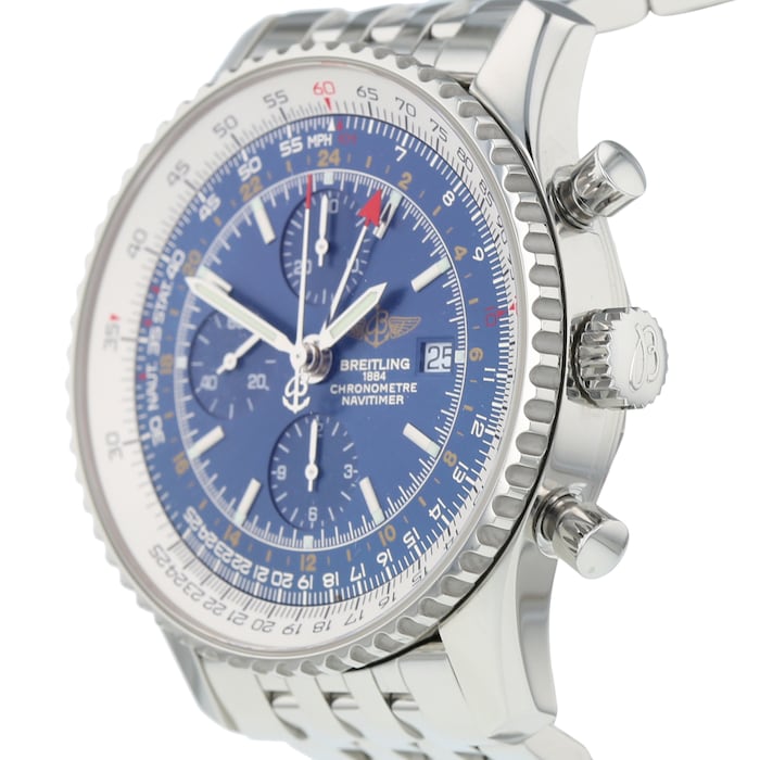 Pre-Owned Breitling Navitimer World Mens Watch A2432212
