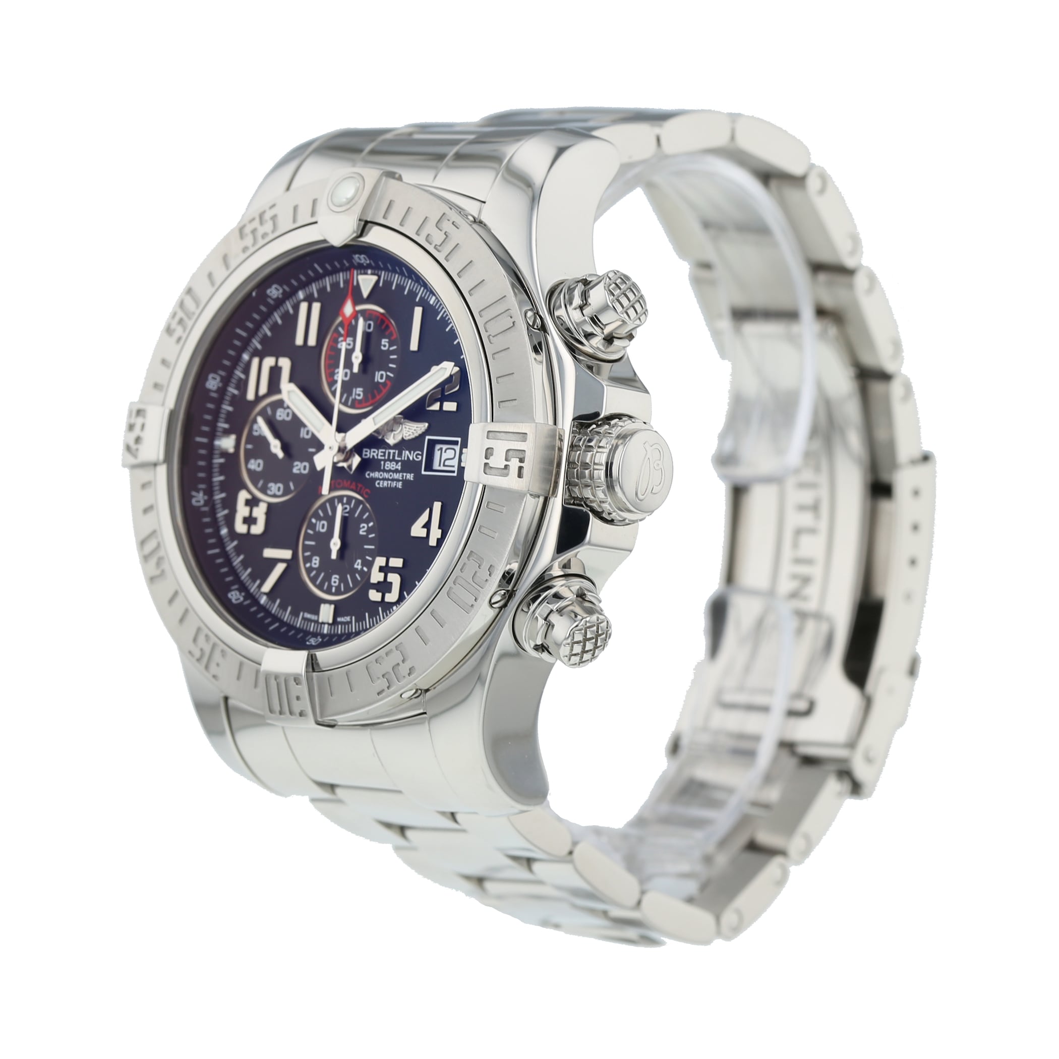 Pre-Owned Breitling Super Avenger II Mens Watch A1337111/BC28 Pre-Owned Breitling Super Avenger II Mens Watch A1337111/BC28