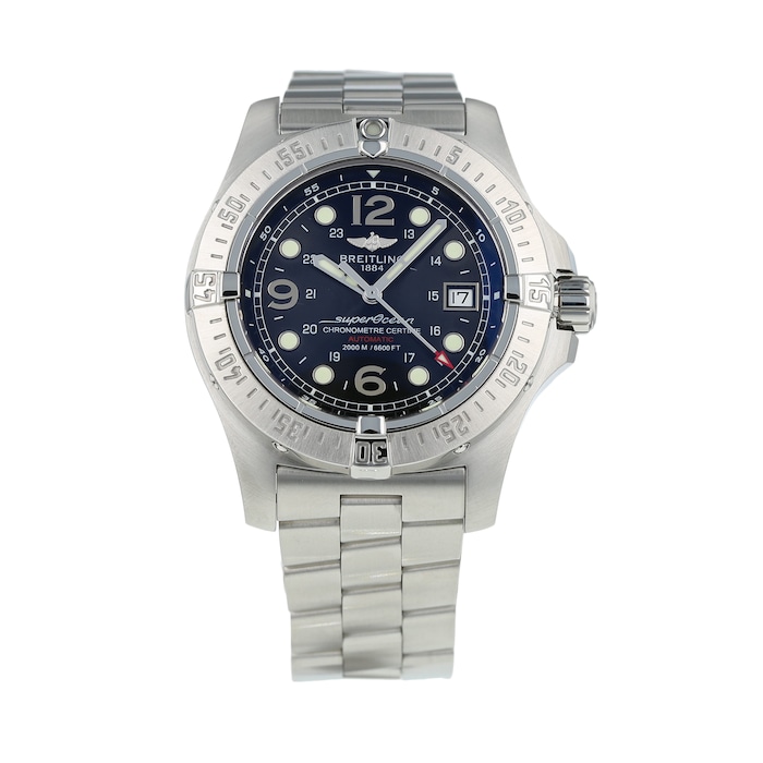 Pre-Owned Breitling Pre-Owned Breitling Superocean Steelfish Mens Watch A1739010/B772