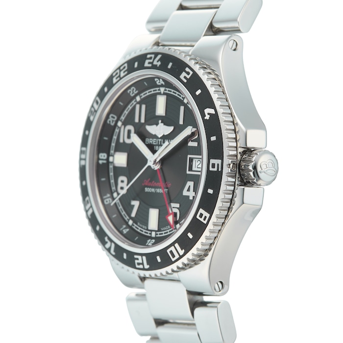 Pre-Owned Breitling Pre-Owned Breitling Superocean GMT Mens Watch A32380