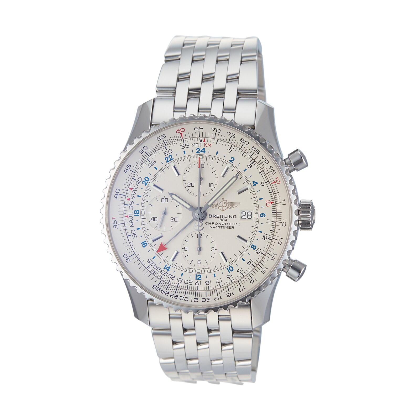 Pre-Owned Breitling Navitimer World Mens Watch A2432212/G571