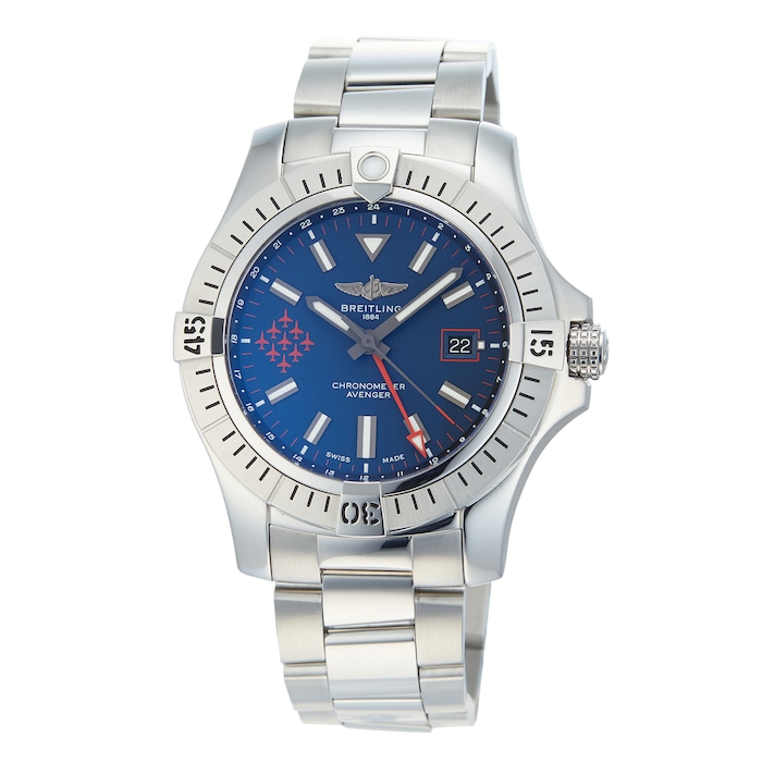 Pre-Owned Breitling Avenger GMT 45 'Red Arrows' Mens Watch A323951A1C1A1