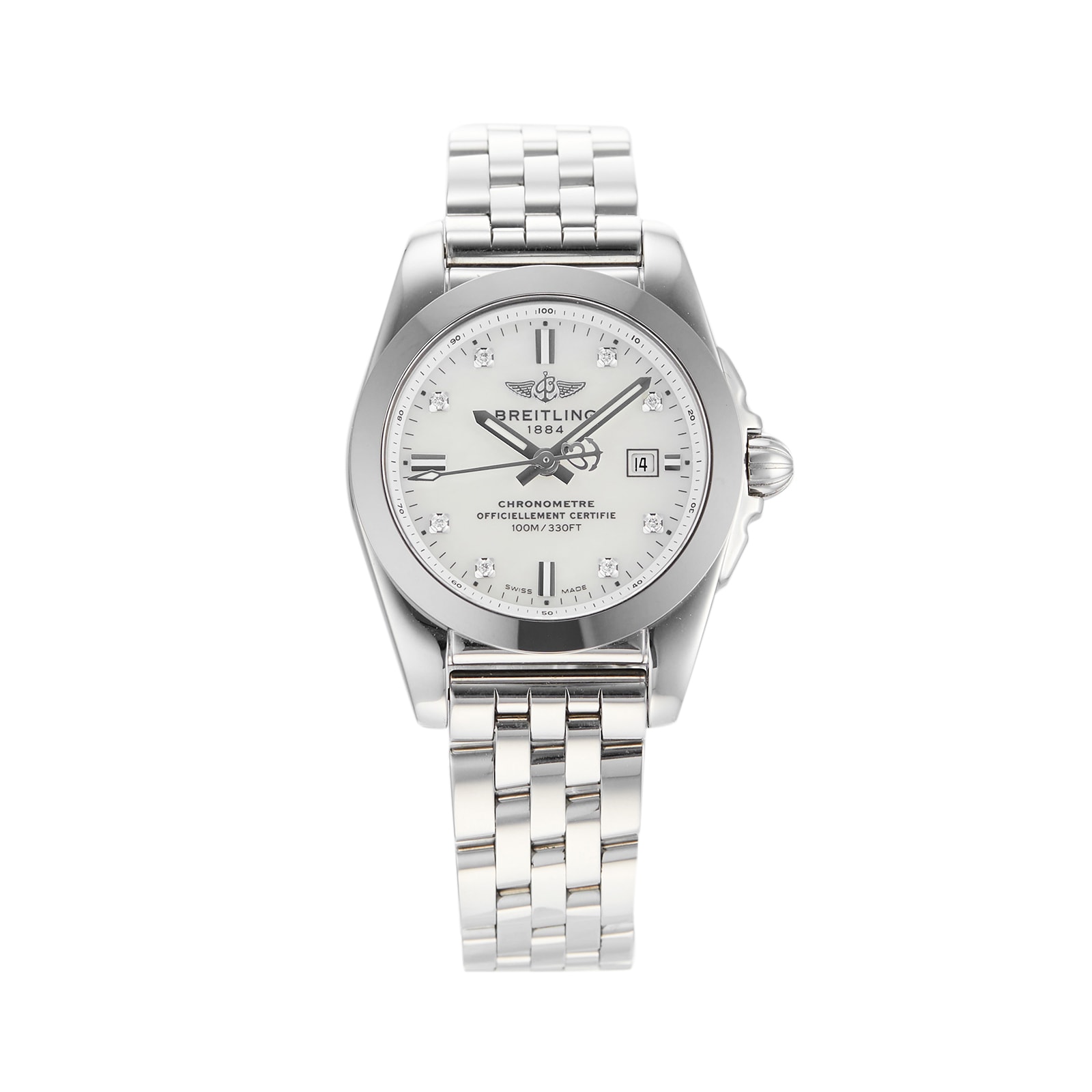 Pre Owned Breitling Galactic 29 SleekT Ladies Watch W7234812 A785 05320000101 Mappin and Webb