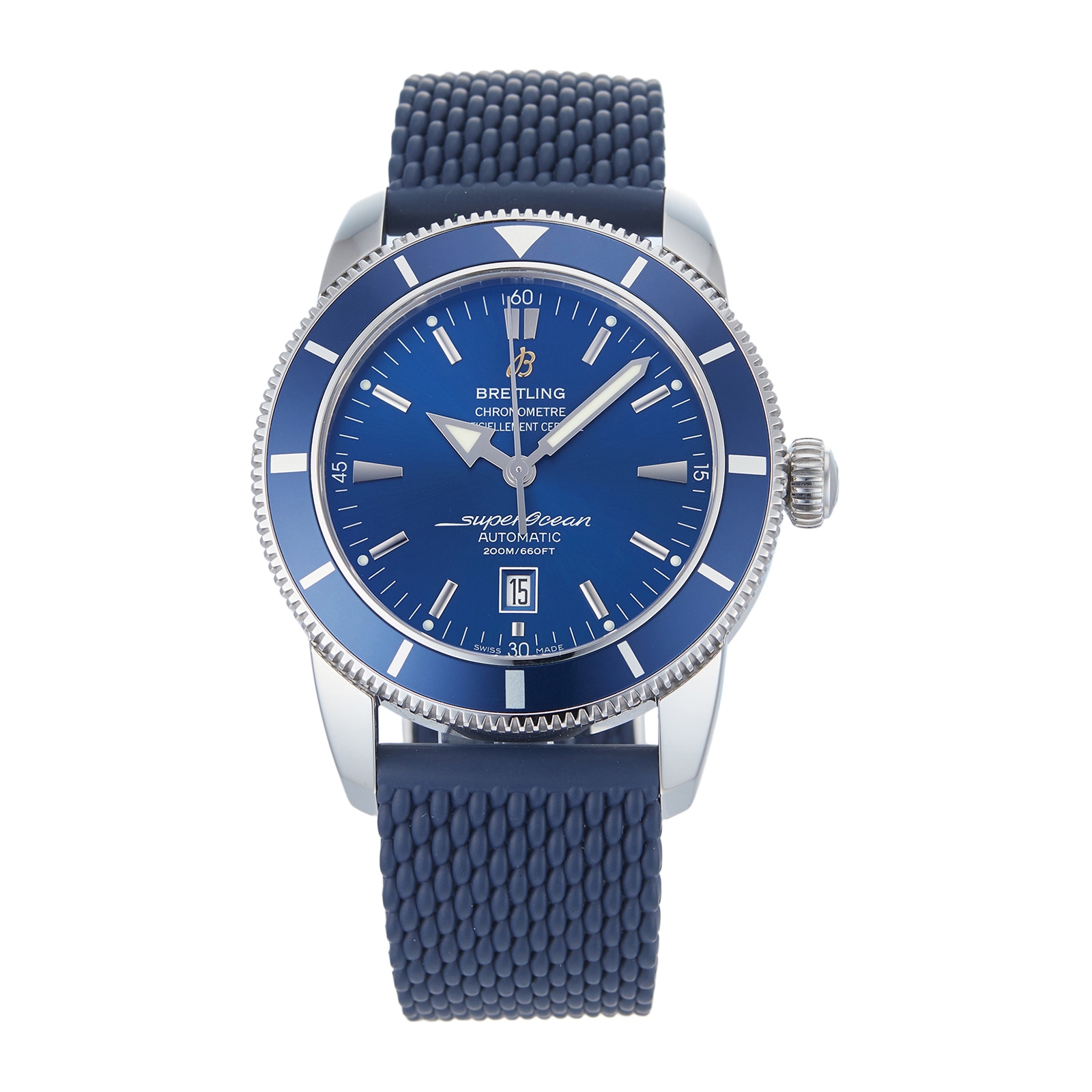 Pre-Owned Breitling Superocean Heritage Blue Steel Mens Watch A1732016/C734