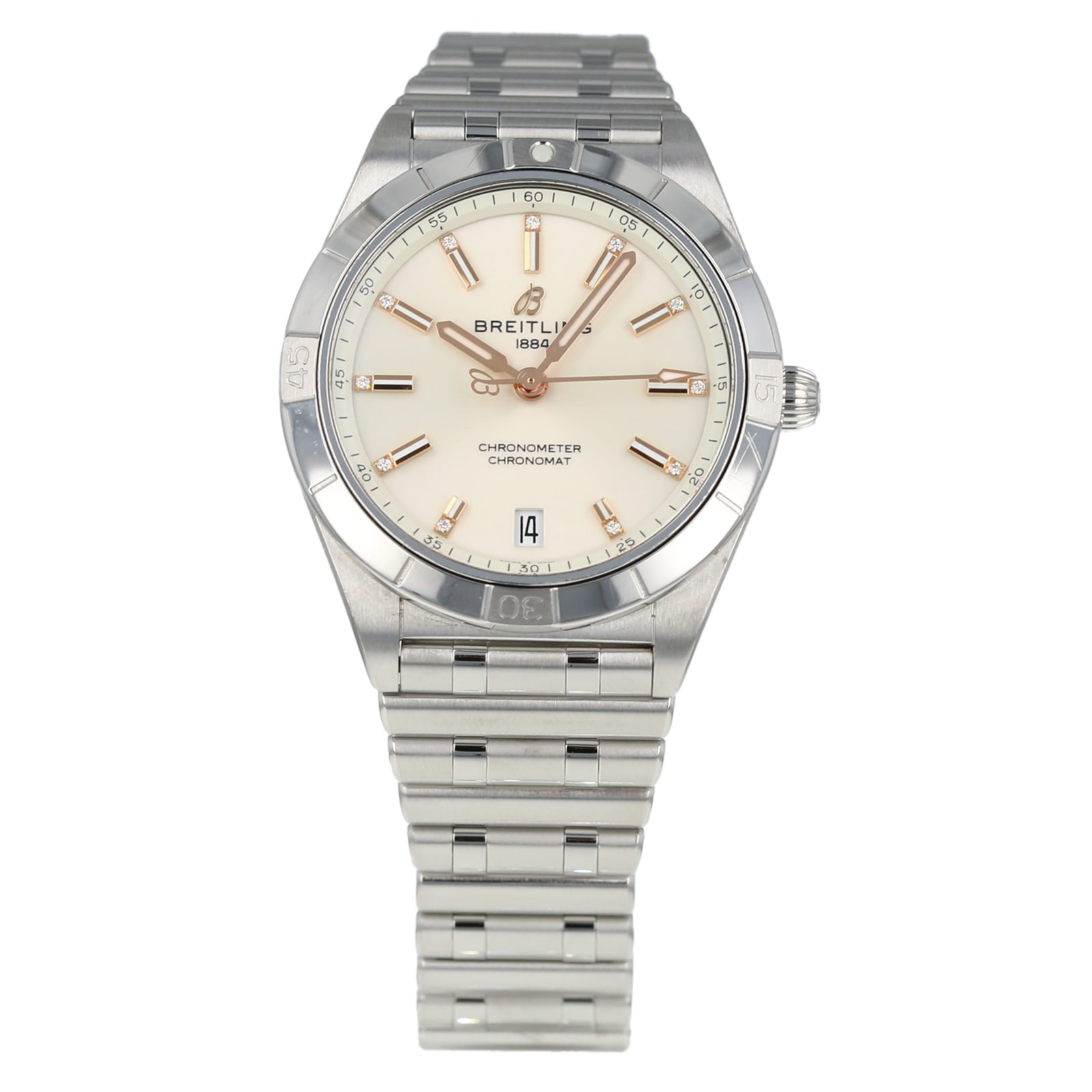 Pre-Owned Breitling Chronomat Automatic Ladies Watch A10380101A2A1 Pre-Owned Breitling Chronomat Automatic Ladies Watch A10380101A2A1