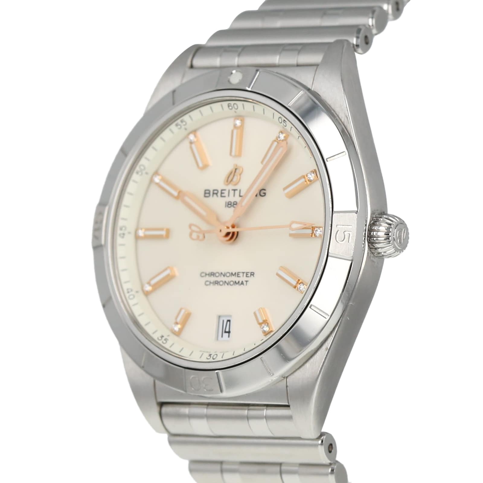 Pre-Owned Breitling Chronomat Automatic Ladies Watch A10380101A2A1 Pre-Owned Breitling Chronomat Automatic Ladies Watch A10380101A2A1