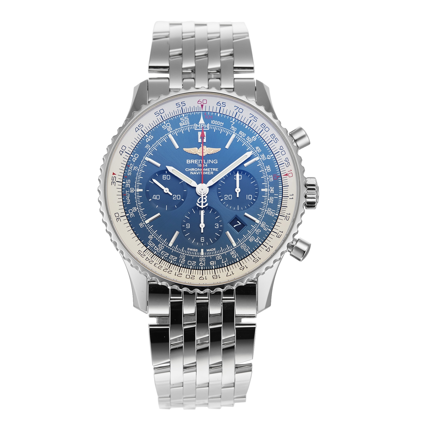 Breitling navitimer 01 blue on sale dial