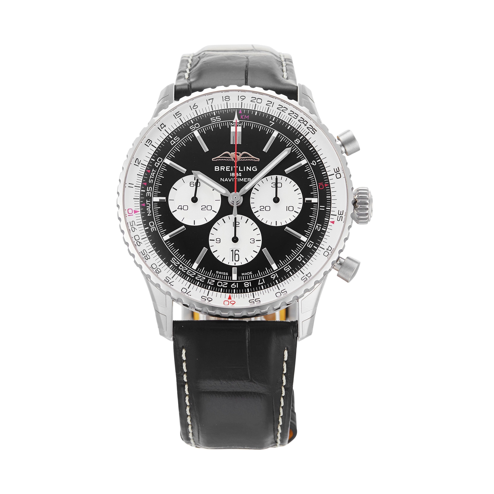 Pre-Owned Breitling Pre-Owned Breitling Navitimer B01 Chronograph 46 Mens Watch AB0137211B1P1 Pre-Owned Breitling Pre-Owned Breitling Navitimer B01 Chronograph 46 Mens Watch AB0137211B1P1