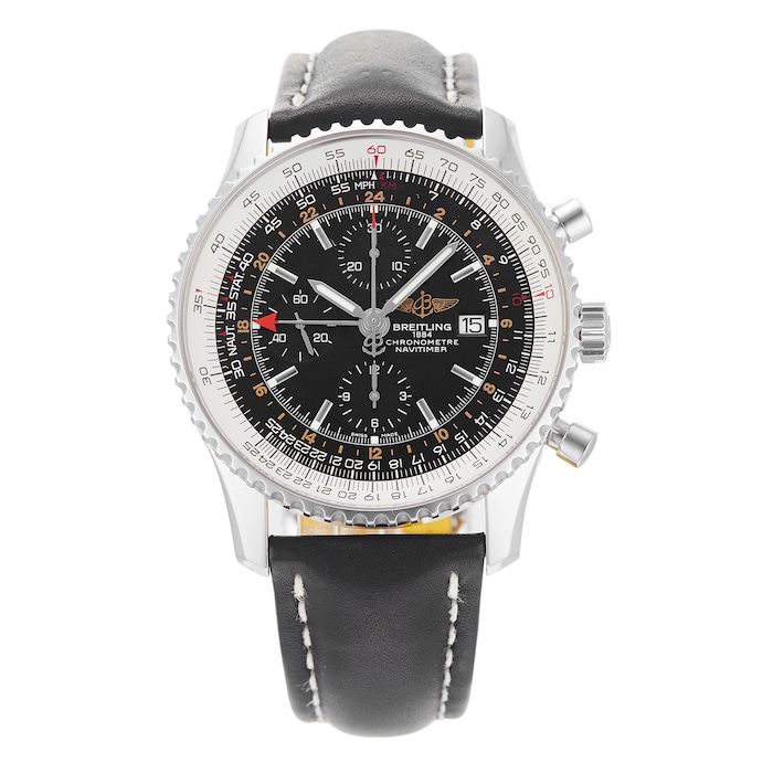 Pre-Owned Breitling Pre-Owned Breitling Navitimer World Mens Watch A2432212/B726