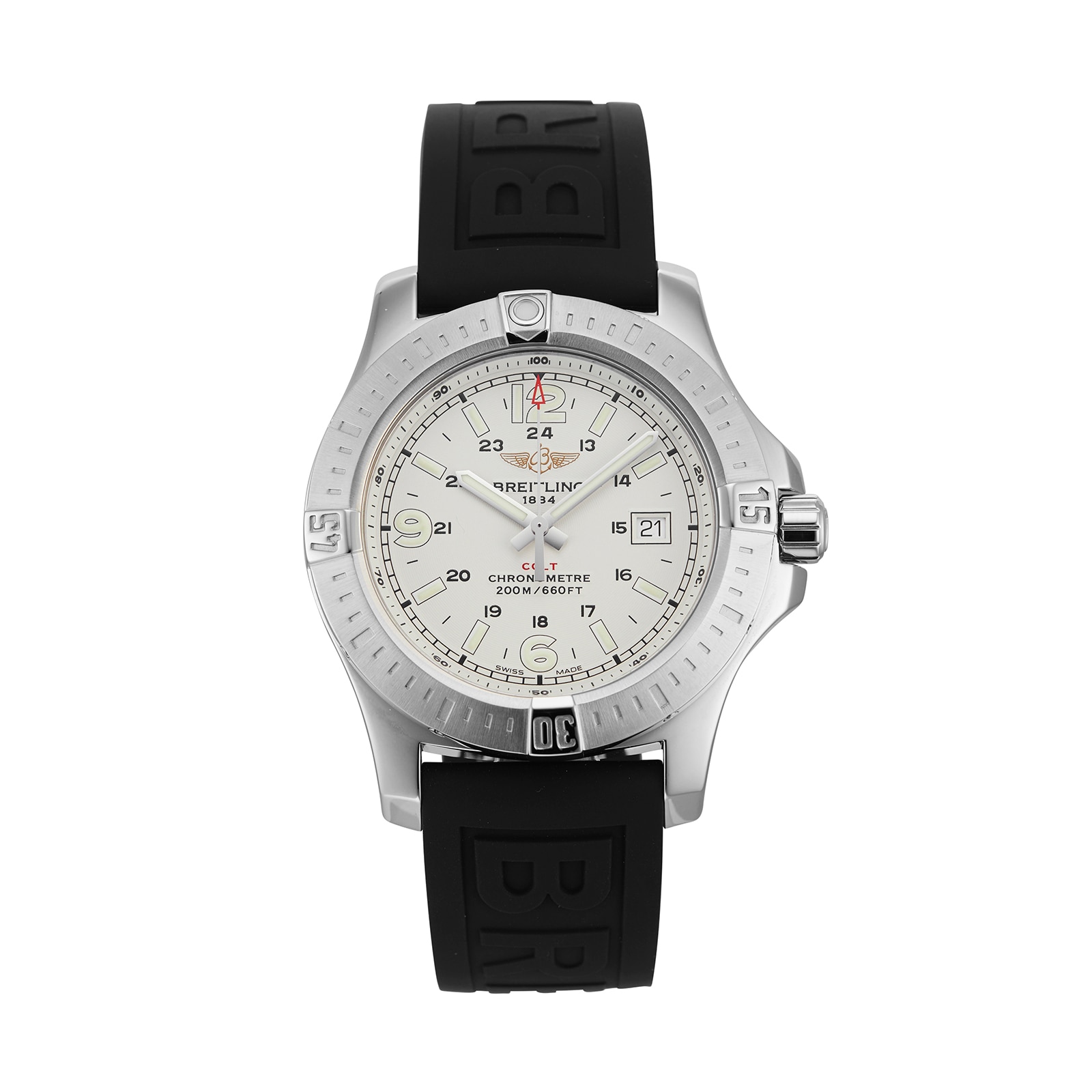 Pre-Owned Breitling Pre-Owned Breitling Colt 44 Mens Watch A7438811/G792 Pre-Owned Breitling Pre-Owned Breitling Colt 44 Mens Watch A7438811/G792