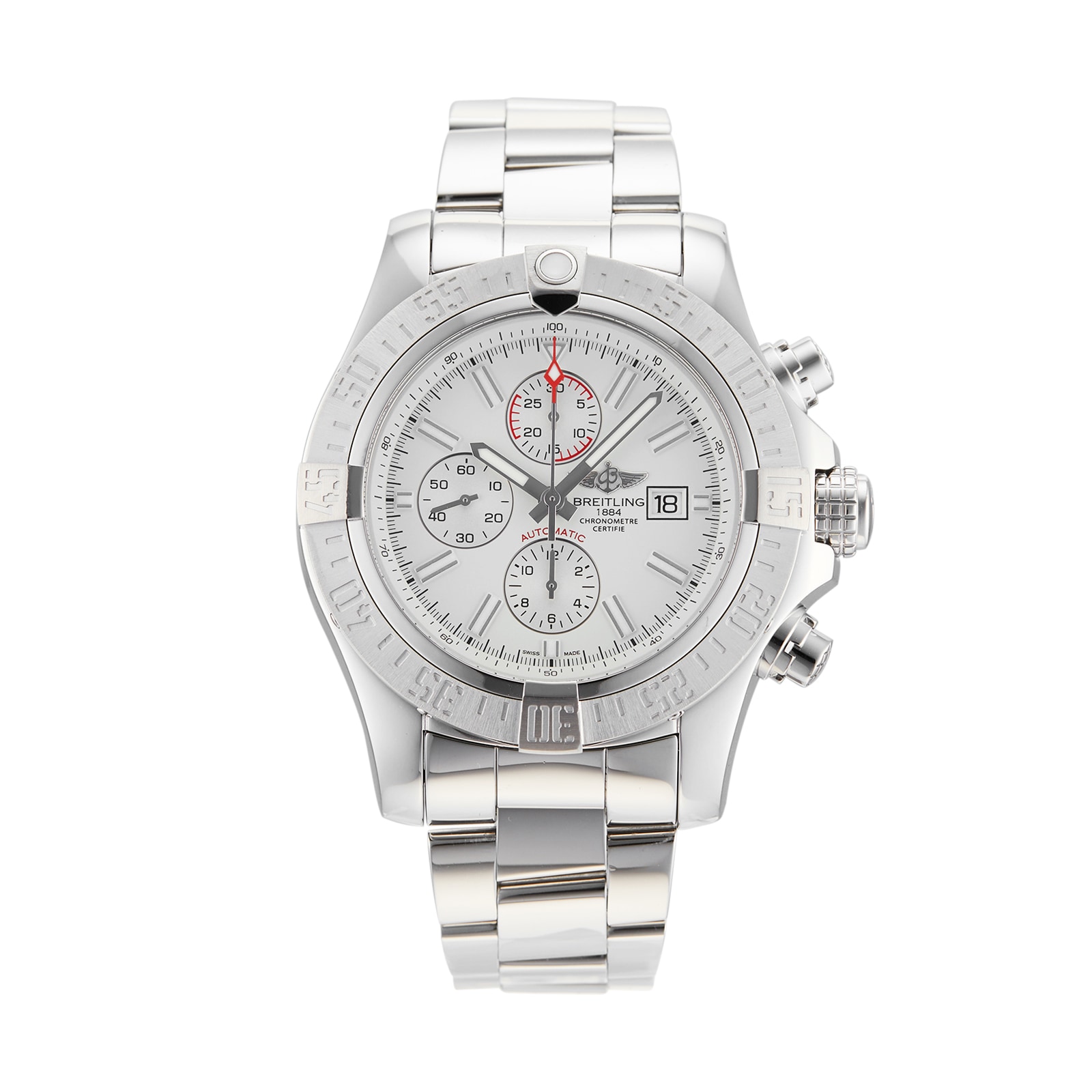 Pre-Owned Breitling Pre-Owned Breitling Super Avenger II Mens Watch A1337111/G779 Pre-Owned Breitling Pre-Owned Breitling Super Avenger II Mens Watch A1337111/G779