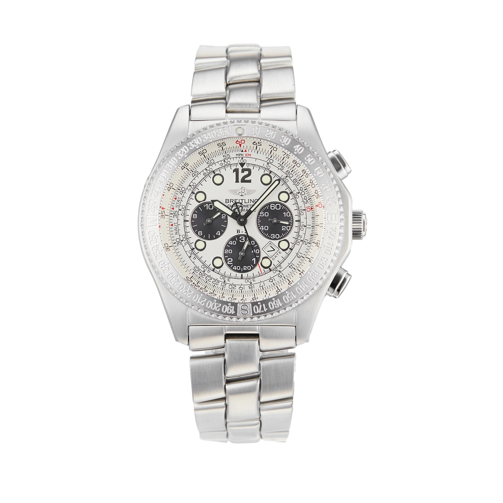 Pre-Owned Breitling B-2 Chronograph 44 Mens Watch A4236235/G551 Pre-Owned Breitling B-2 Chronograph 44 Mens Watch A4236235/G551