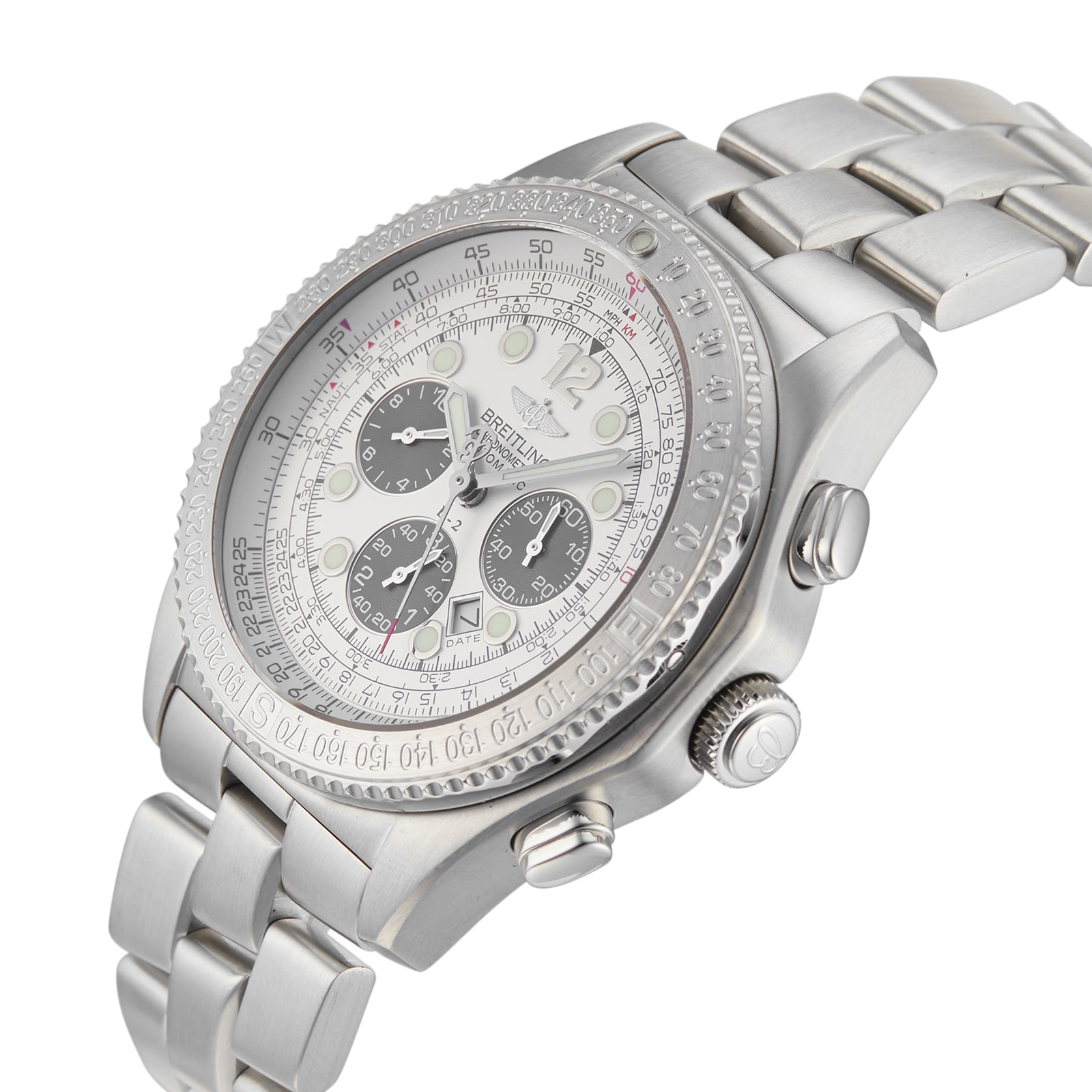Pre-Owned Breitling B-2 Chronograph 44 Mens Watch A4236235/G551 Pre-Owned Breitling B-2 Chronograph 44 Mens Watch A4236235/G551