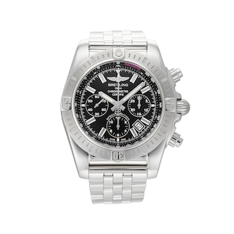 Pre-Owned Breitling Pre-Owned Breitling Chronomat B01 Chronograph 44 Mens Watch AB0115111B1A1 Pre-Owned Breitling Pre-Owned Breitling Chronomat B01 Chronograph 44 Mens Watch AB0115111B1A1