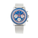 Pre-Owned Breitling Pre-Owned Breitling Navitimer B01 Chronograph 43 PAN AM Edition Mens Watch AB01212B1C1A1