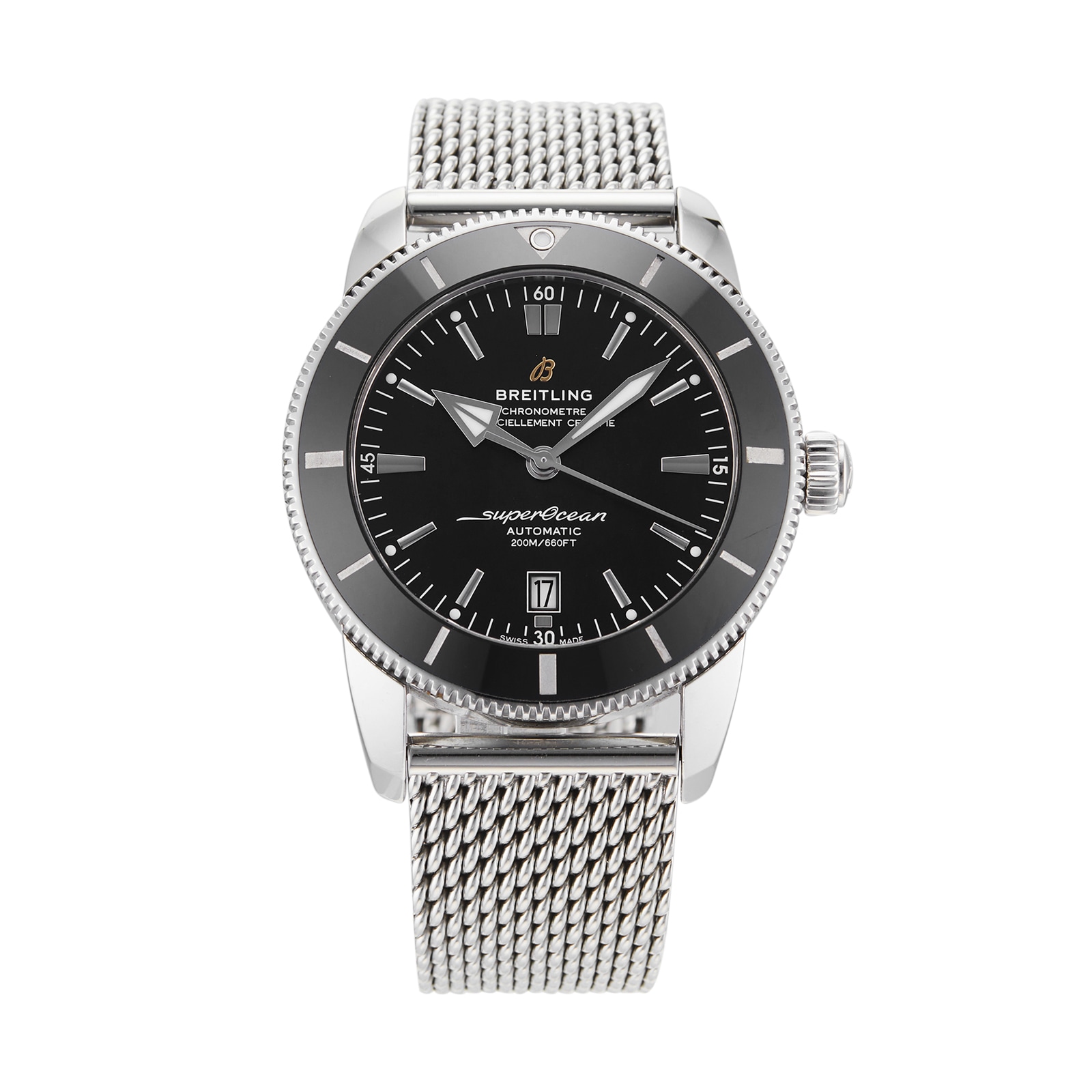 Pre-Owned Breitling Pre-Owned Breitling Superocean Heritage B20 46 Mens Watch AB2020121/B1A1 Pre-Owned Breitling Pre-Owned Breitling Superocean Heritage B20 46 Mens Watch AB2020121/B1A1