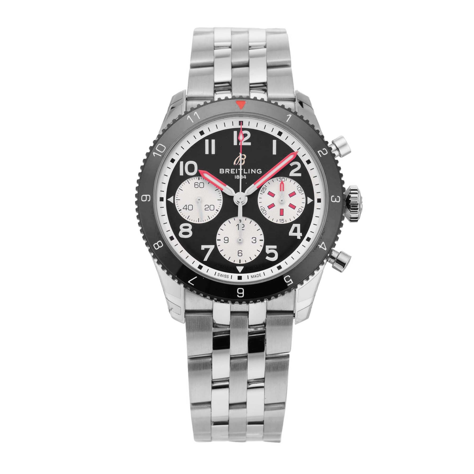 Pre-Owned Breitling Classic AVI Chronograph 42 Masquito Y233801A1B1A1 Pre-Owned Breitling Classic AVI Chronograph 42 Masquito Y233801A1B1A1