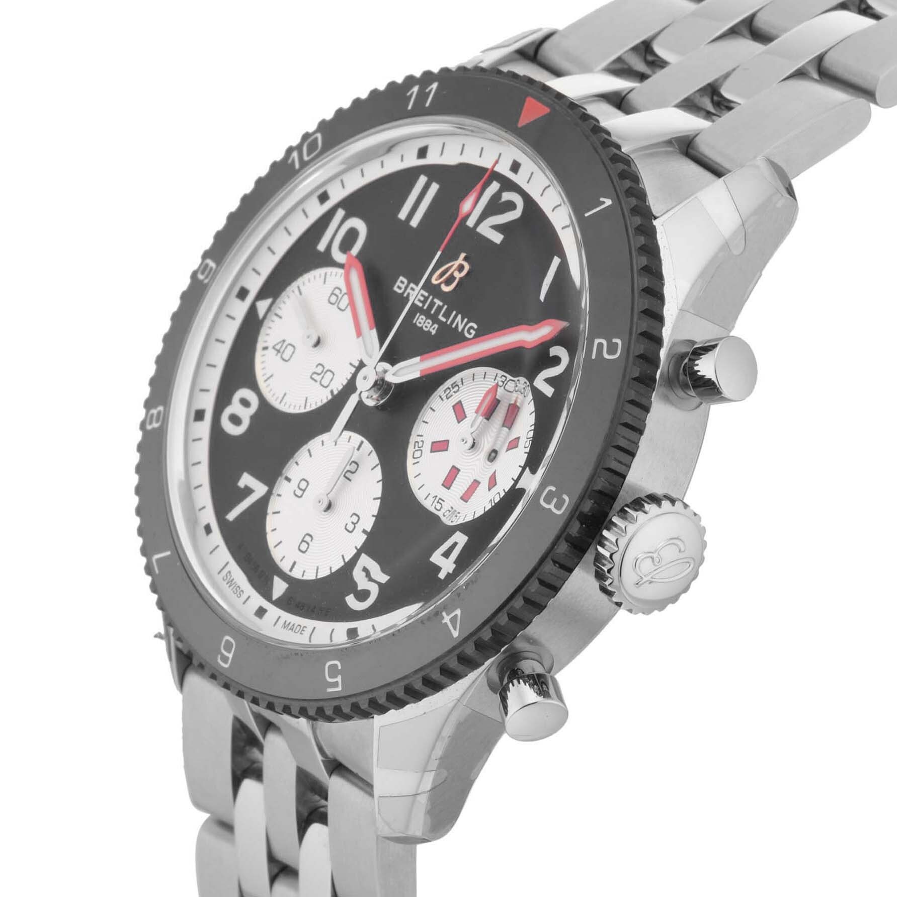 Pre-Owned Breitling Classic AVI Chronograph 42 Masquito Y233801A1B1A1 Pre-Owned Breitling Classic AVI Chronograph 42 Masquito Y233801A1B1A1