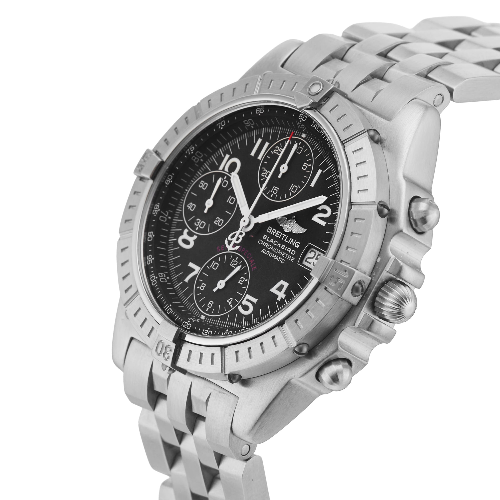 Pre-Owned Breitling Blackbird 44mm Stainless Steel Pre-Owned Breitling Blackbird 44mm Stainless Steel