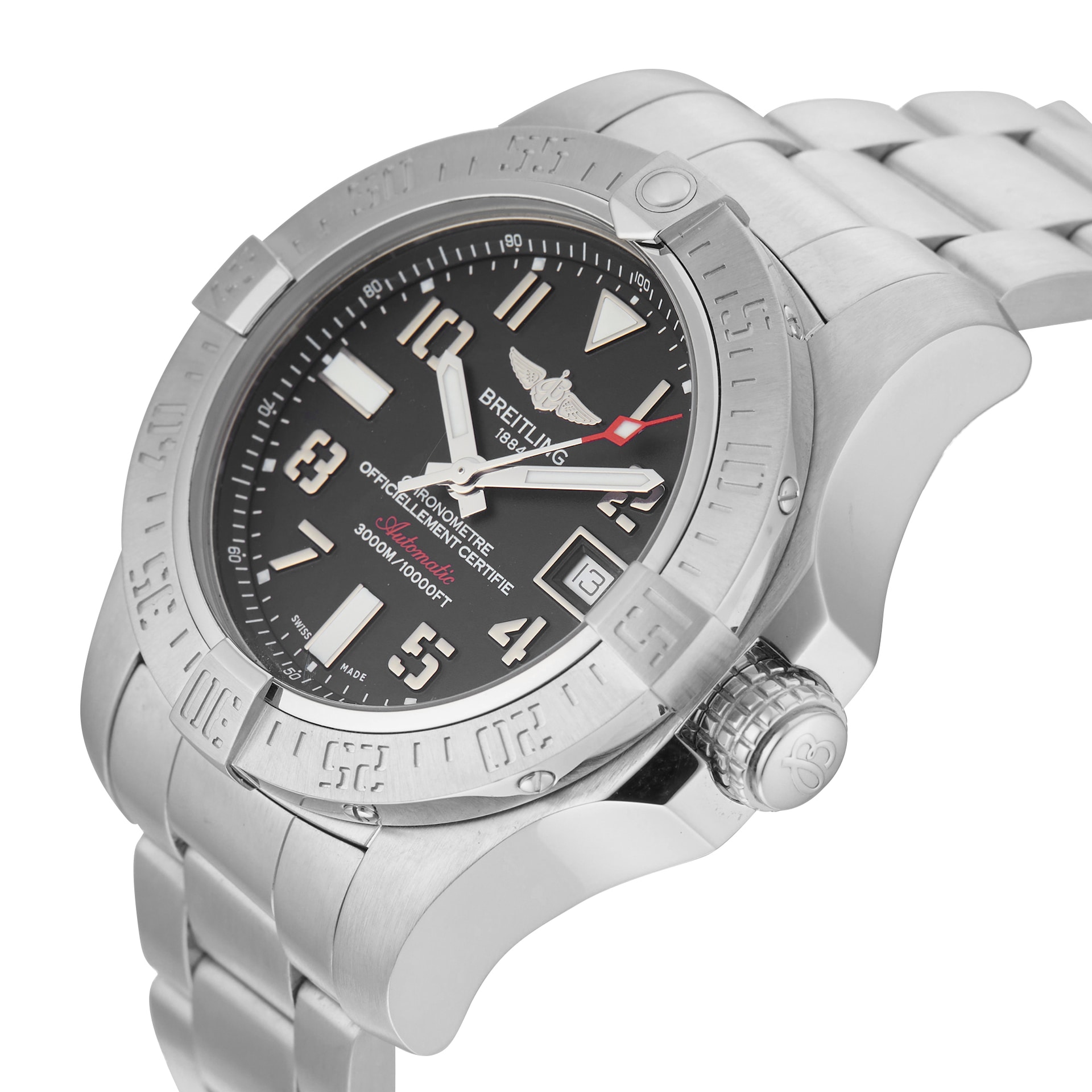 Pre-Owned Breitling Avenger II Seawolf 45mm Stainless Steel