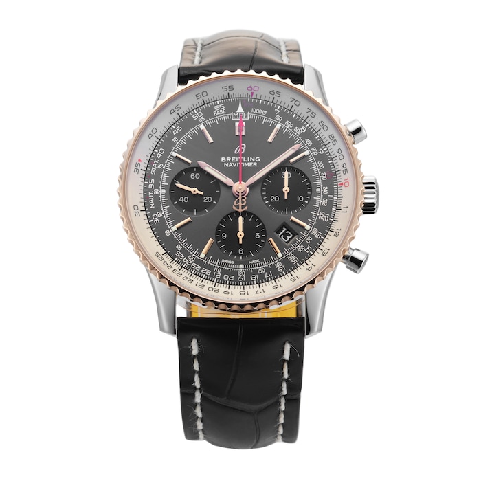 Pre-Owned Breitling Navitimer B01 43 Chronograph 43mm Stainless Steel and Rose Gold