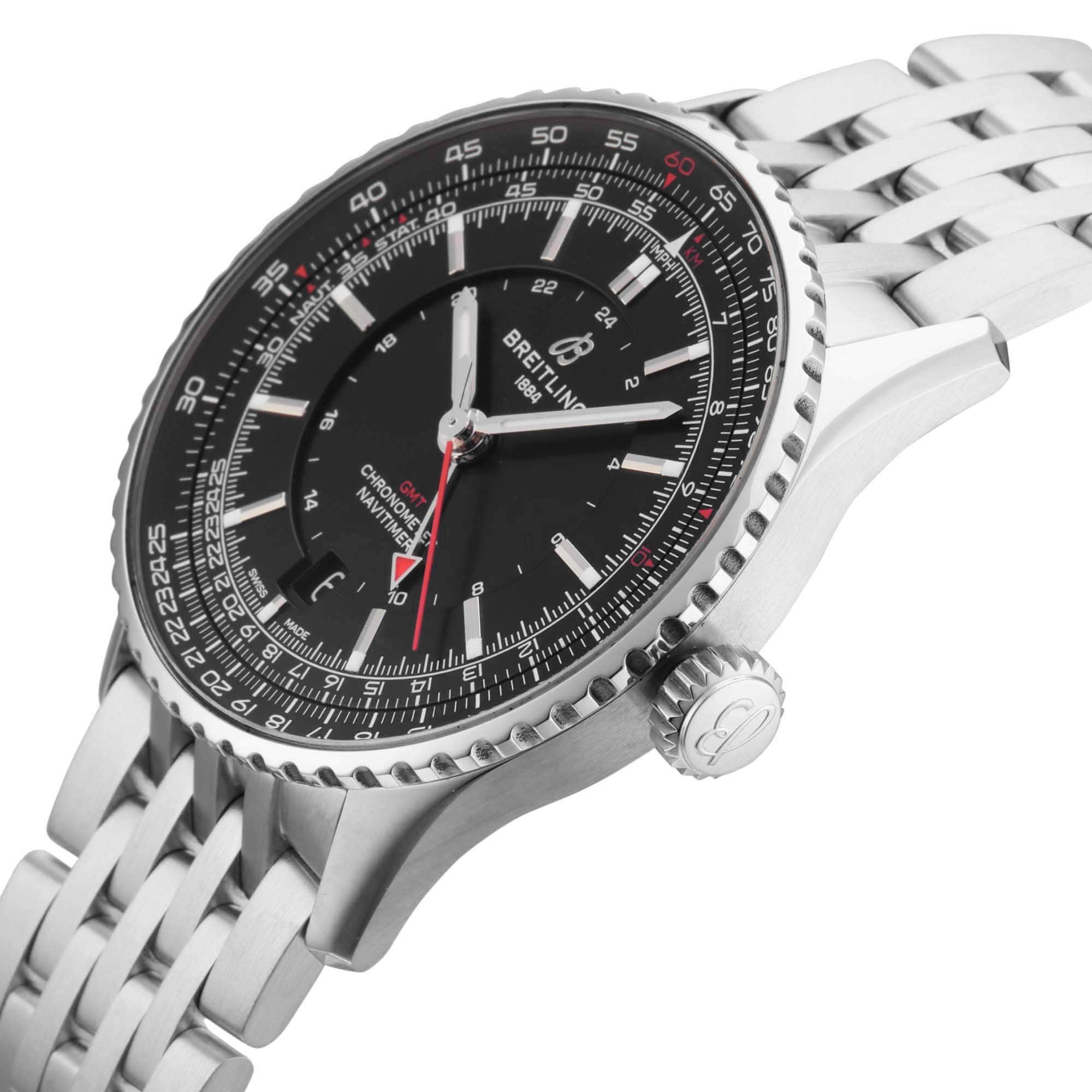 Pre-Owned Breitling Navitimer Automatic GMT 41MM Stainless Steel