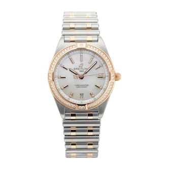 Pre-Owned Breitling Chronomat 32 Stainless Steel and Rose Gold