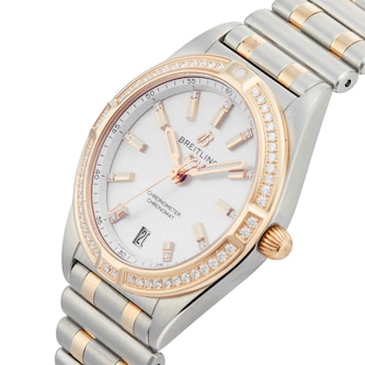 Pre-Owned Breitling Chronomat 32 Stainless Steel and Rose Gold