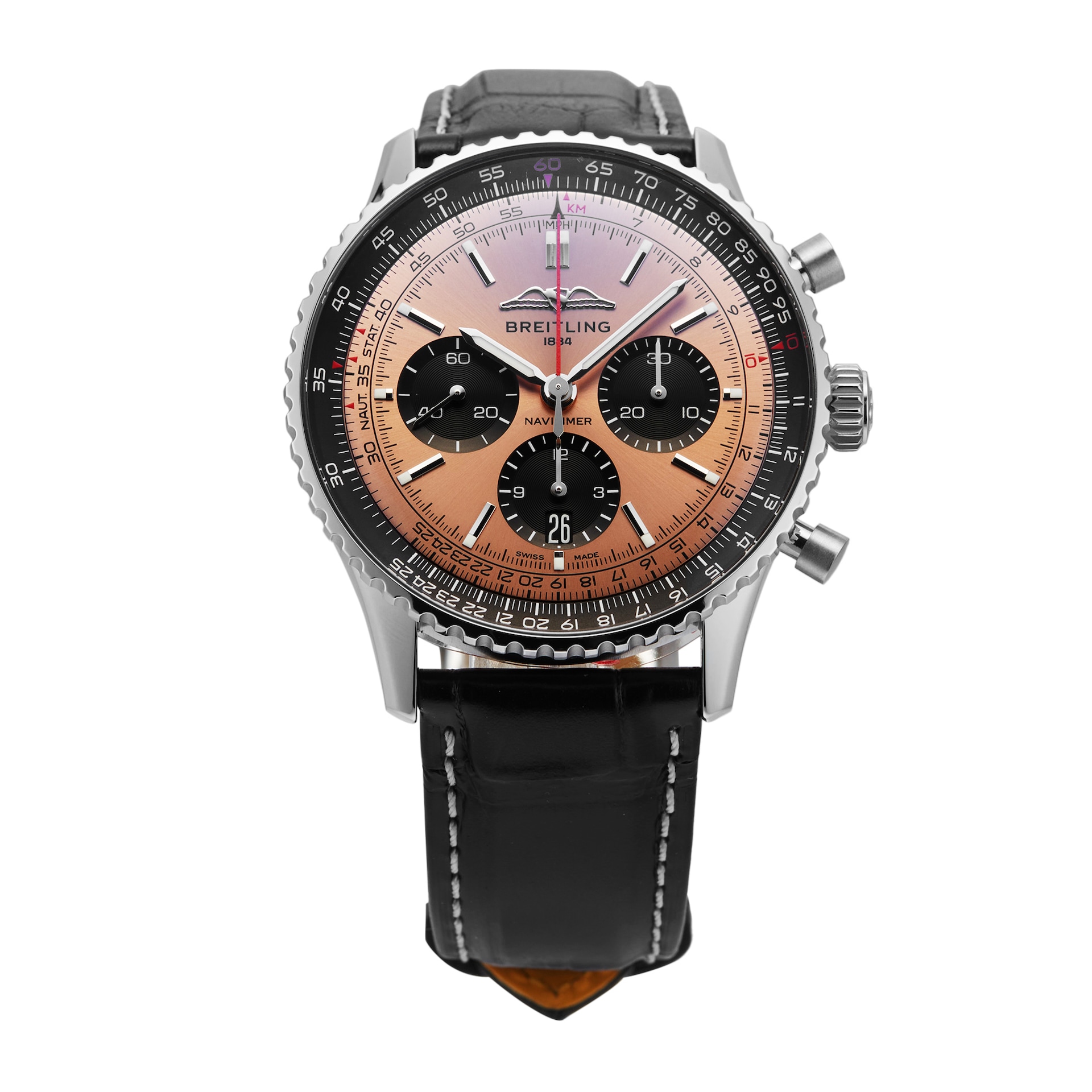 Pre-Owned Breitling Navitimer B01 Chronograph 43mm Stainless Steel Pre-Owned Breitling Navitimer B01 Chronograph 43mm Stainless Steel