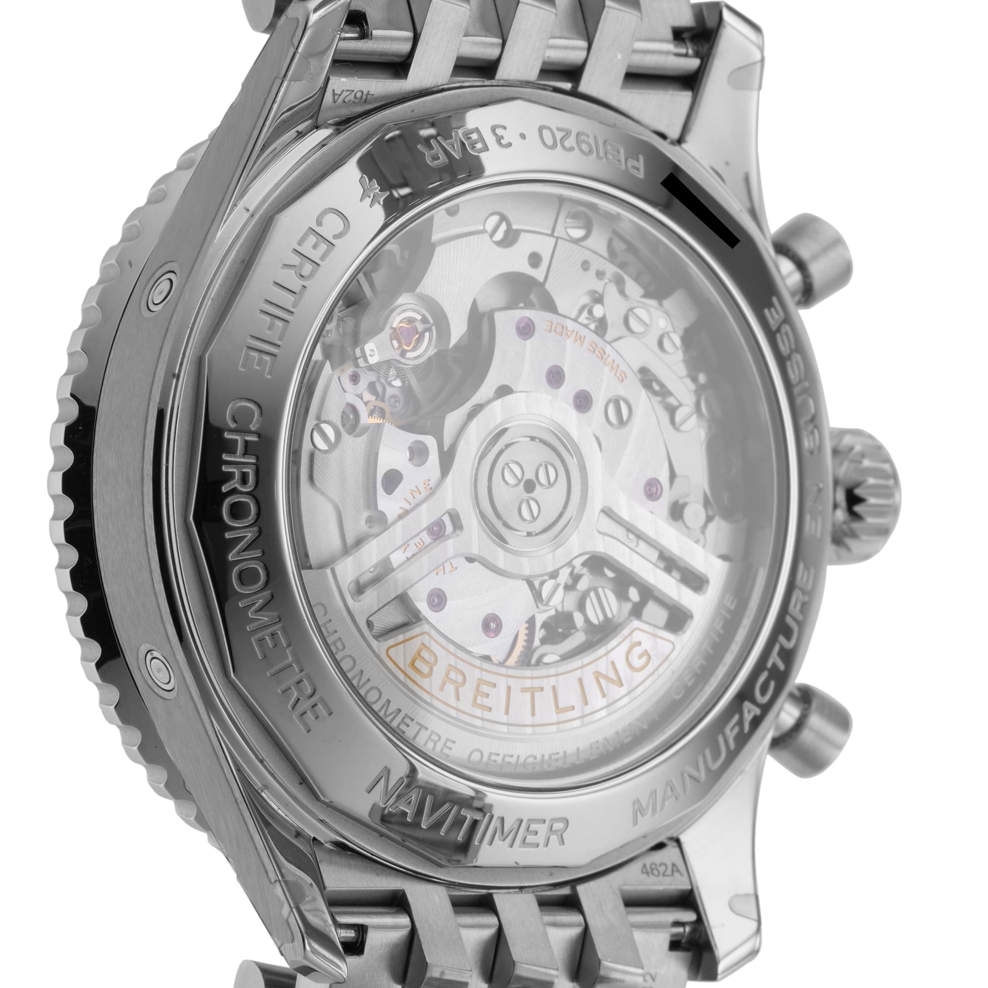 Pre-Owned Breitling Navitimer Perpetual Calendar 43mm Stainless Steel Pre-Owned Breitling Navitimer Perpetual Calendar 43mm Stainless Steel