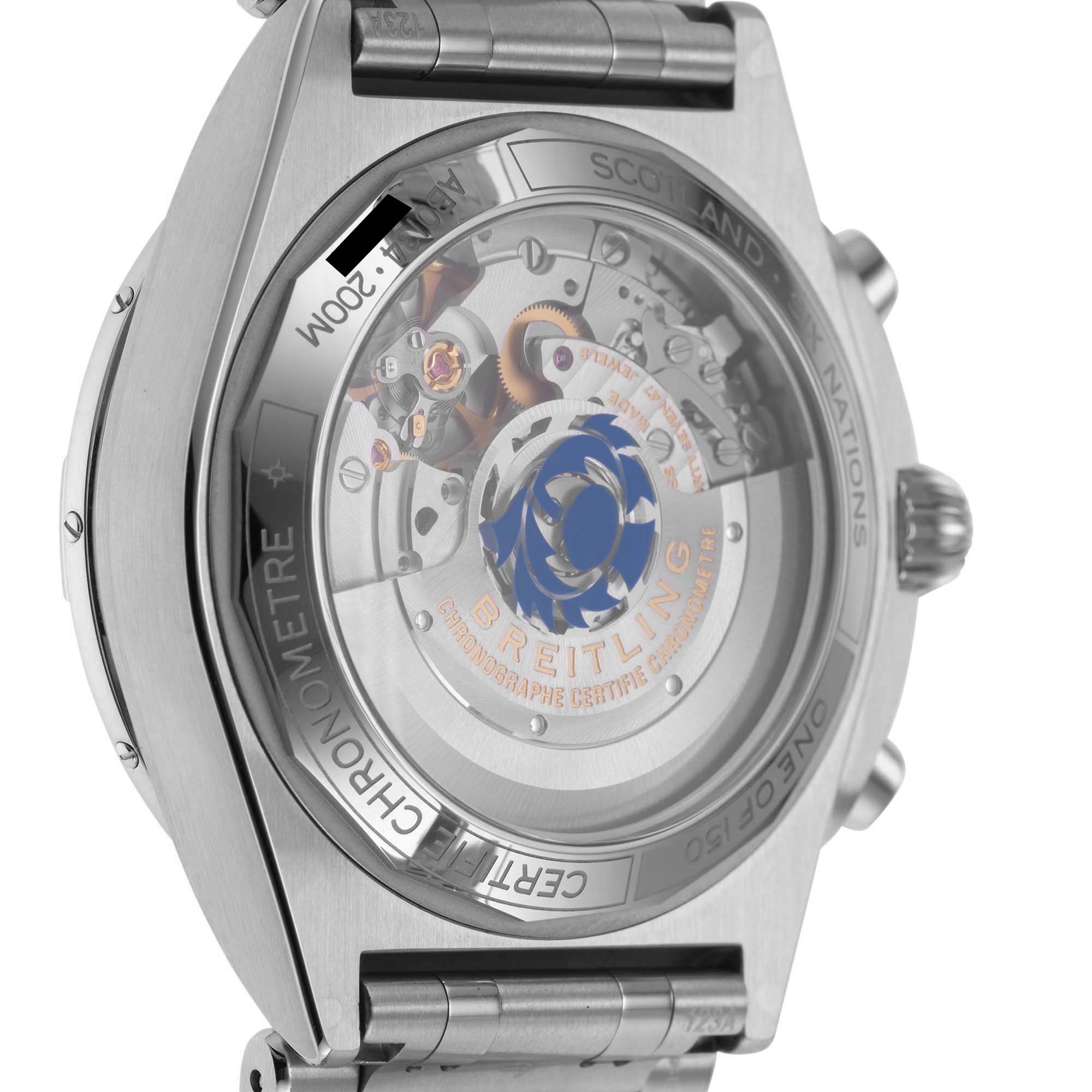 Pre-Owned Breitling Chronomat B01 Six Nations Scotland 42mm Stainless Steel Pre-Owned Breitling Chronomat B01 Six Nations Scotland 42mm Stainless Steel