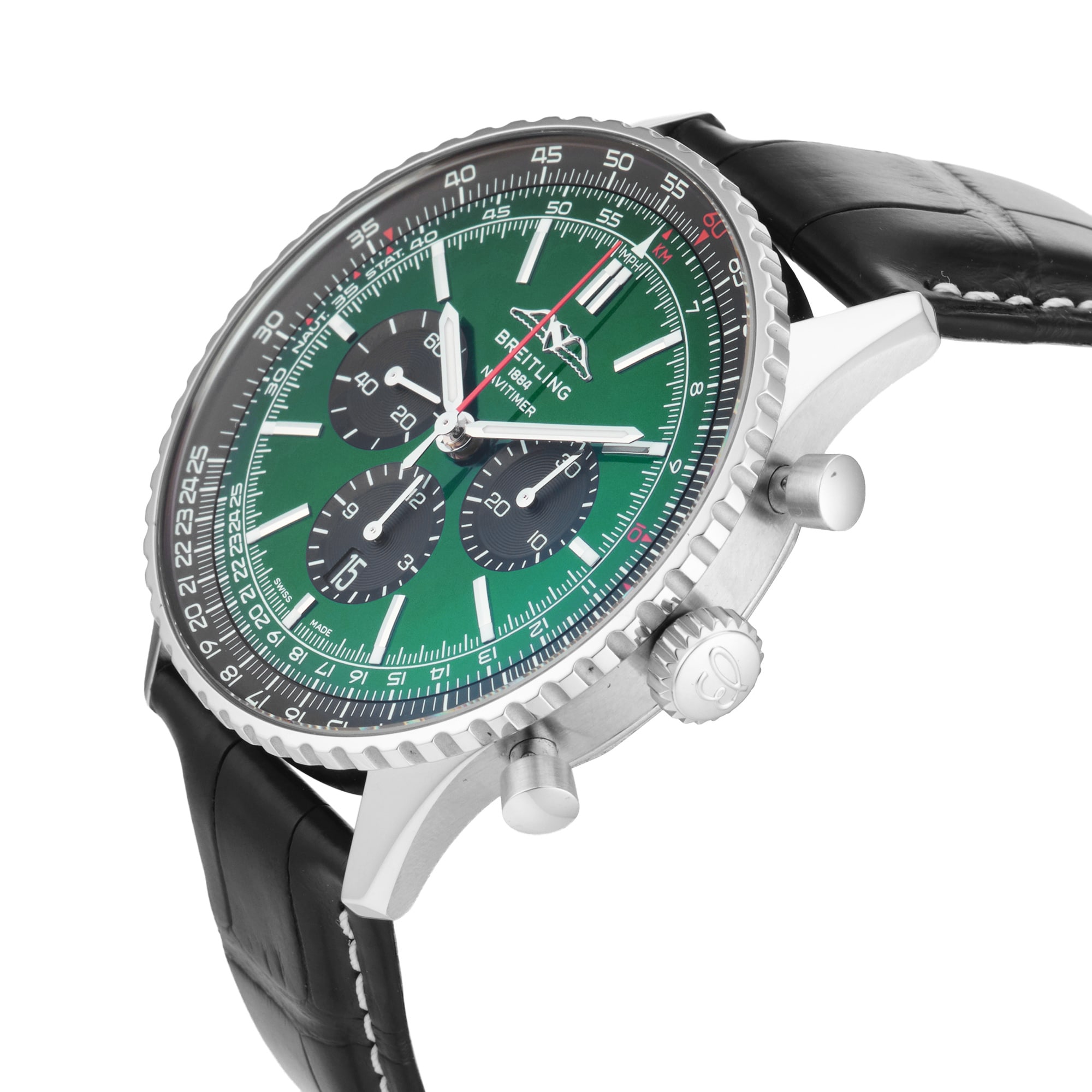 Pre-Owned Breitling Pre-Owned Breitling Navitimer B01 Chronograph 46mm Stainless Steel  AB0137241L1P1