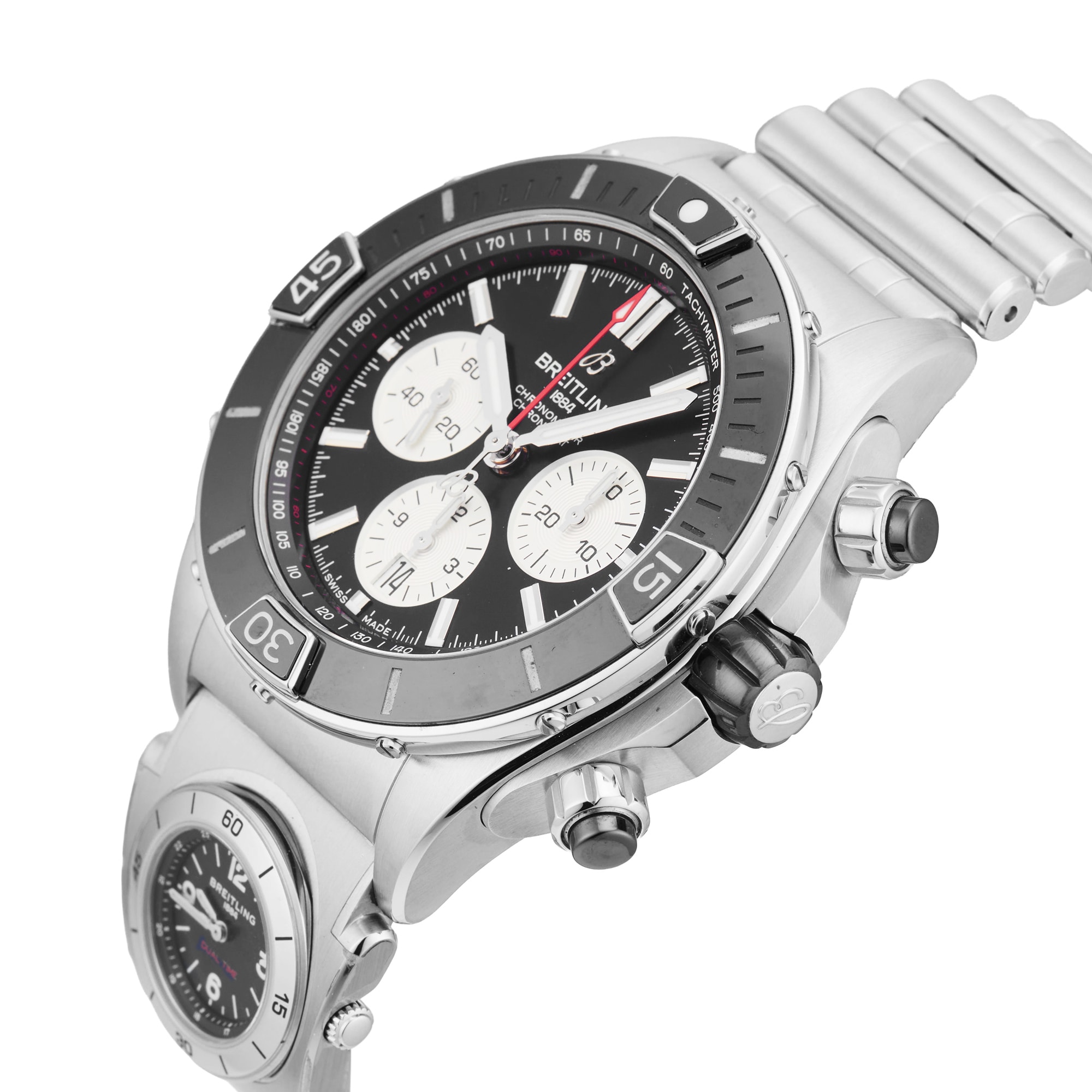 Pre-Owned Breitling Super Chronomat B01 UTC 44mm Stainless Steel