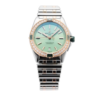 Pre-Owned Breitling Super Chronomat 38mm Stainless Steel and Rose Gold