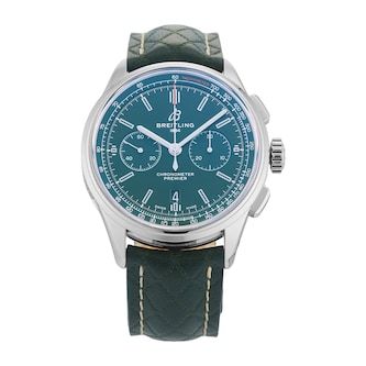 Pre-Owned Breitling Premier B01 Chronograph Bentley British Racing Green 42mm Stainless Steel