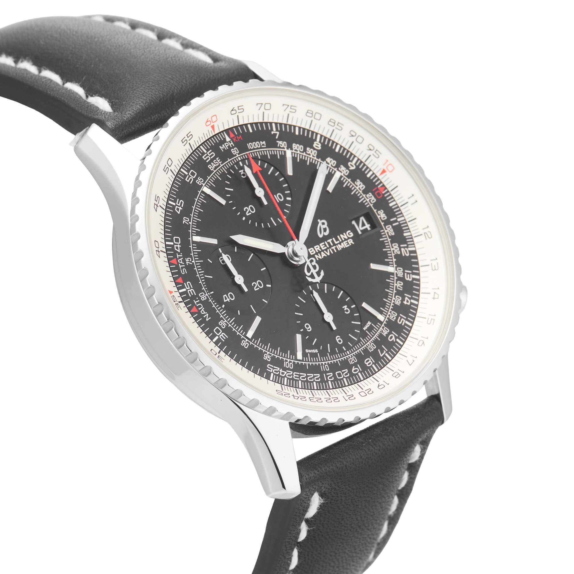 Pre-Owned Breitling Navitimer Chronograph 41mm Stainless Steel Pre-Owned Breitling Navitimer Chronograph 41mm Stainless Steel
