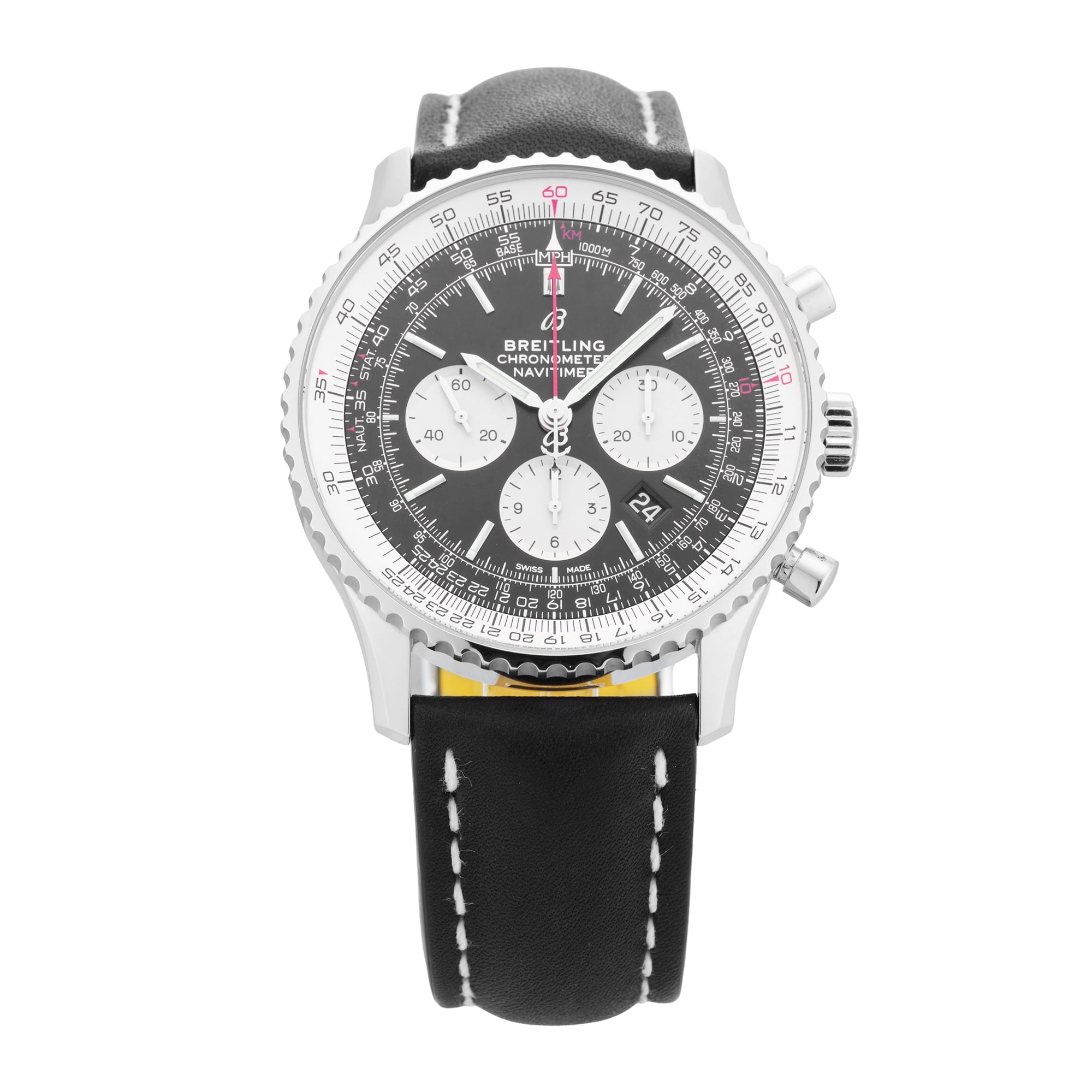 Pre-Owned Breitling Navitimer B01 Chronograph 46mm Stainless Steel Pre-Owned Breitling Navitimer B01 Chronograph 46mm Stainless Steel