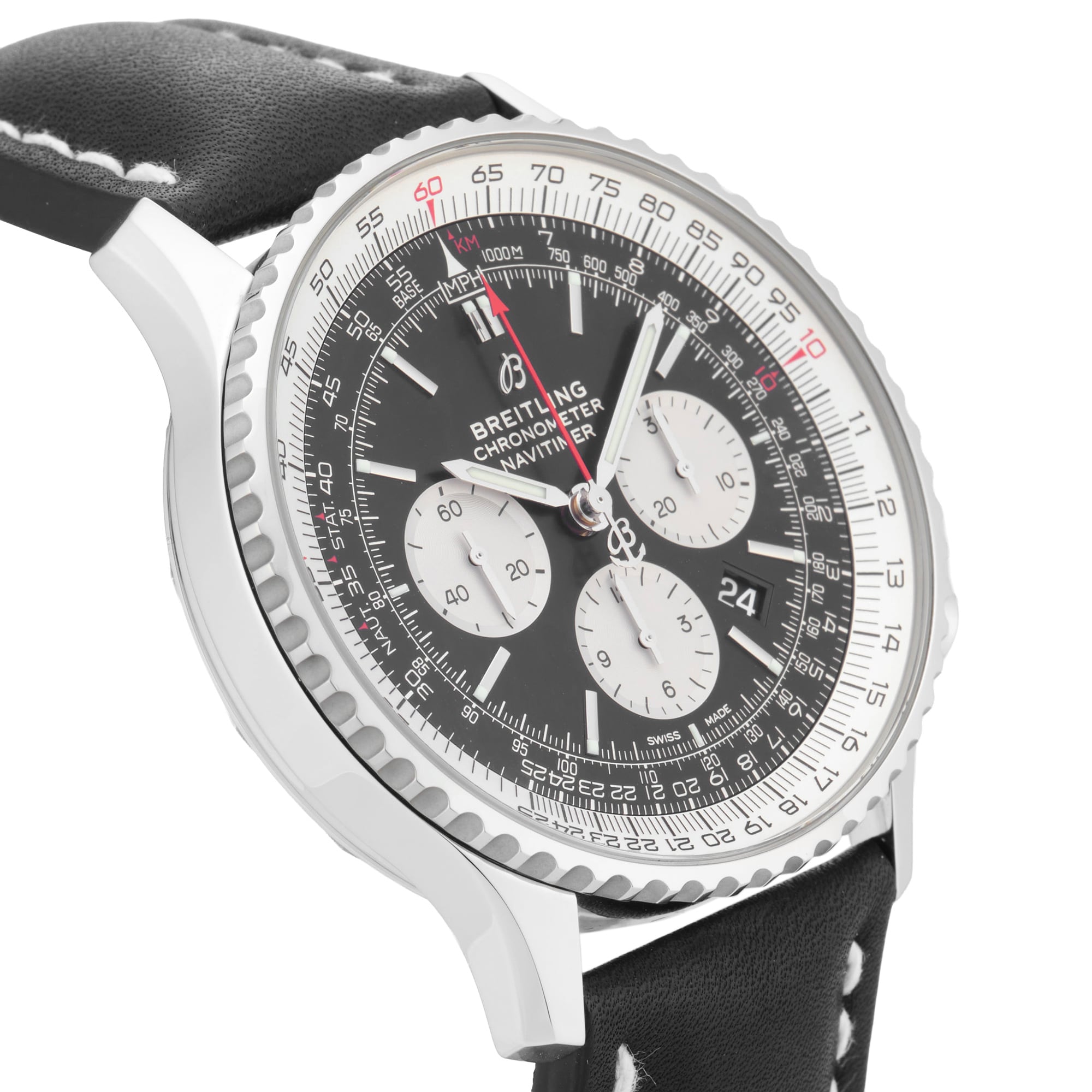 Pre-Owned Breitling Navitimer B01 Chronograph 46mm Stainless Steel Pre-Owned Breitling Navitimer B01 Chronograph 46mm Stainless Steel
