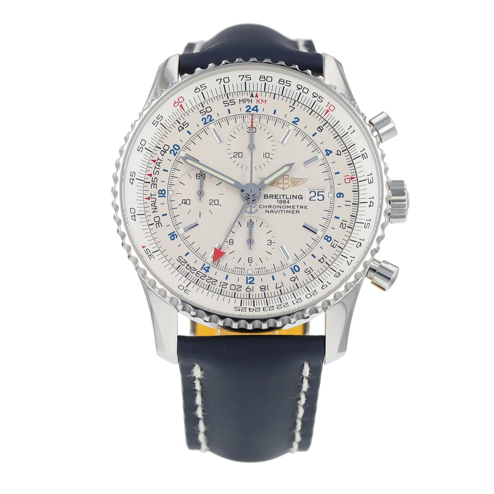 Pre Owned Breitling Pre Owned Breitling Navitimer World Mens Watch