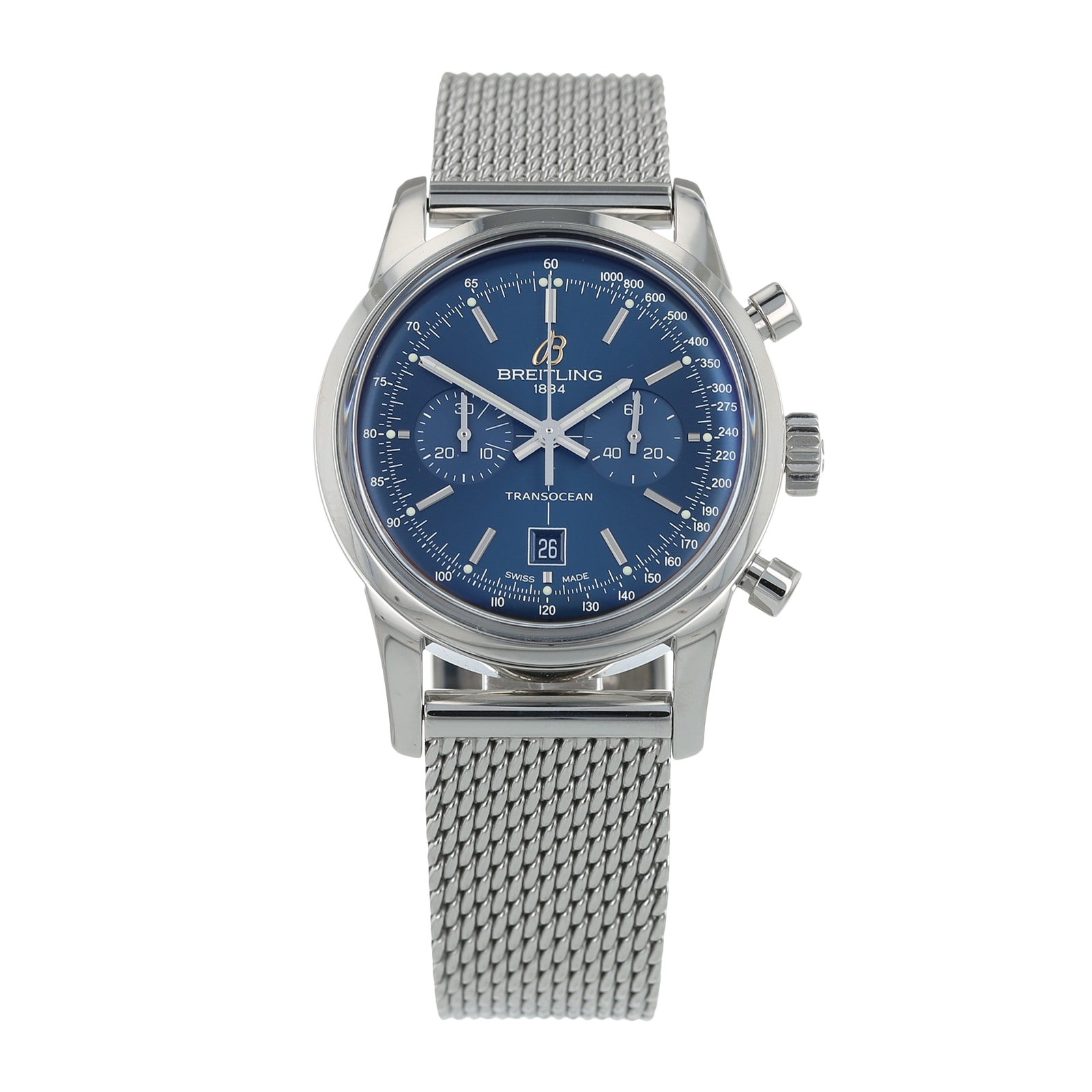 Pre-Owned Breitling Pre-Owned Breitling Transocean Chronograph Mens Watch A41310