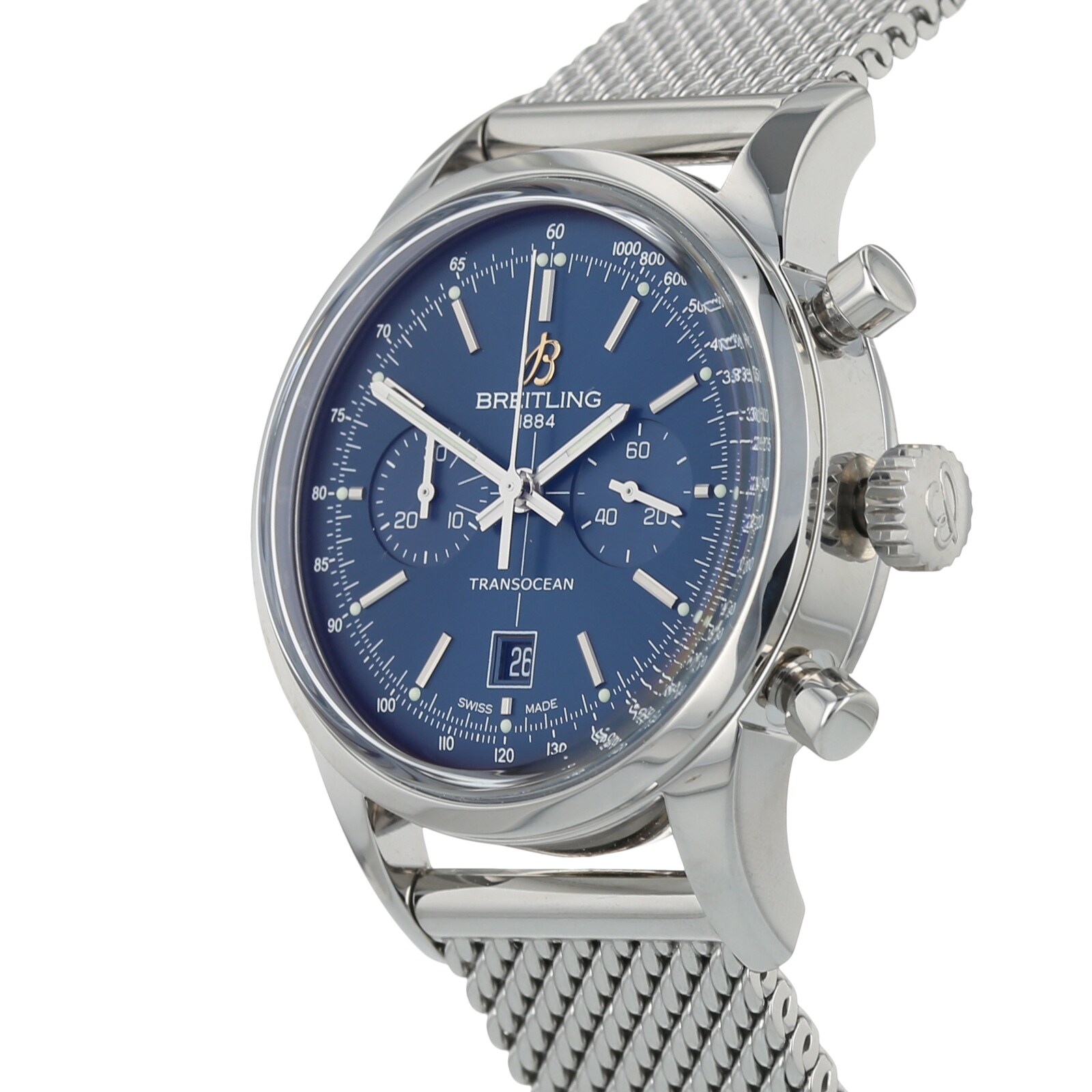 Pre-Owned Breitling Pre-Owned Breitling Transocean Chronograph Mens Watch A41310