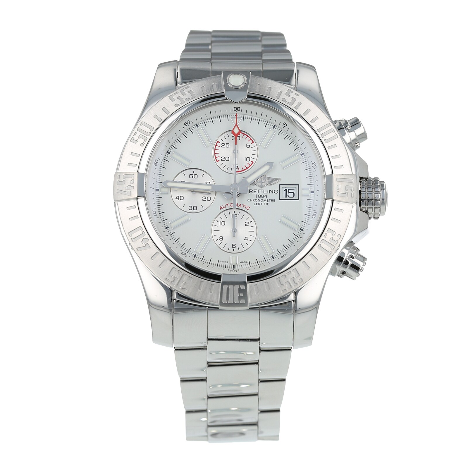 Pre-Owned Breitling Pre-Owned Breitling Super Avenger II Mens Watch A13371