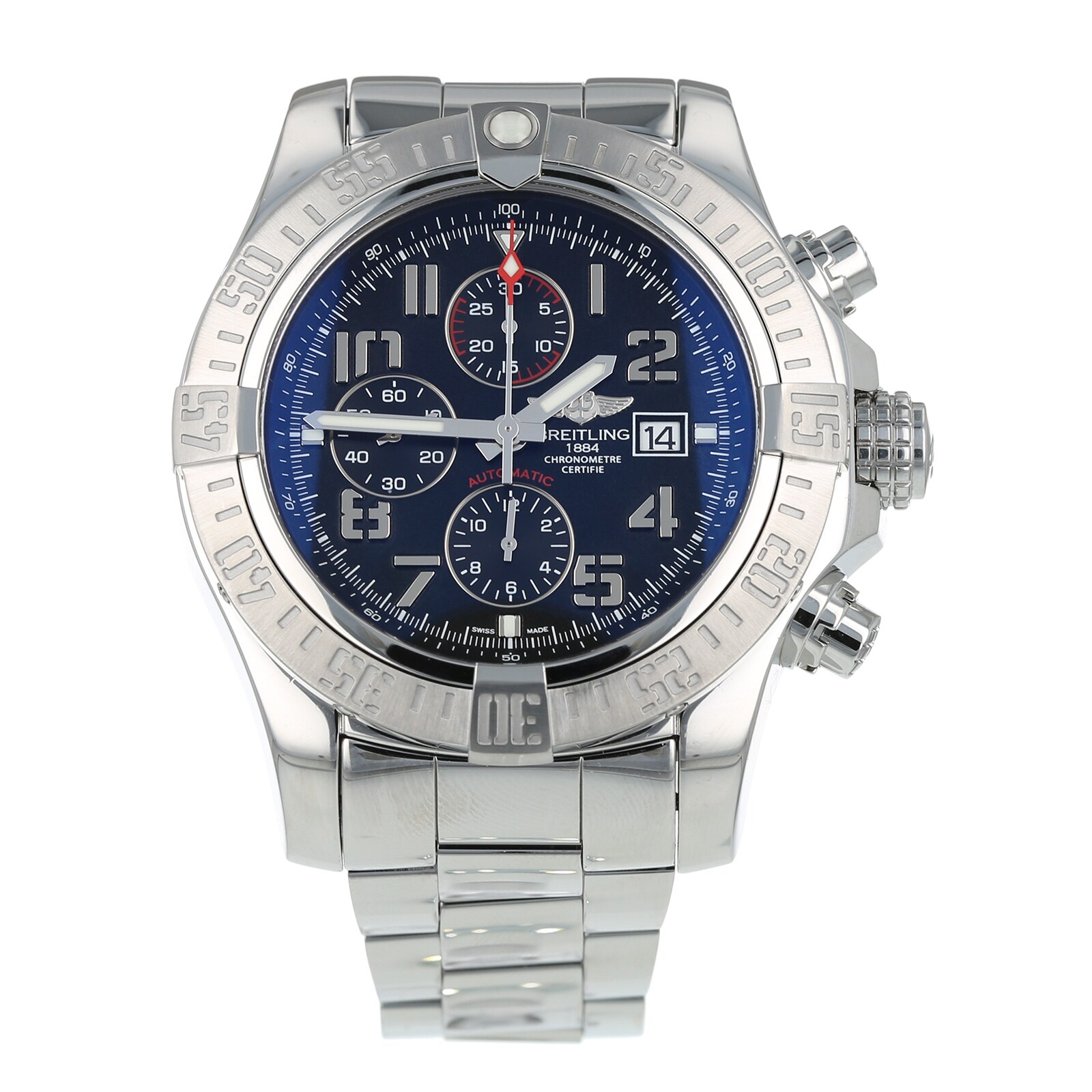 Pre-Owned Breitling Pre-Owned Breitling Super Avenger II Mens Watch A13371