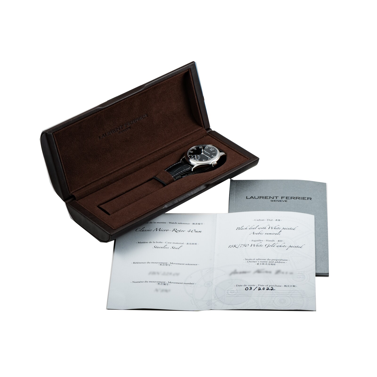 Pre-Owned Laurent Ferrier Galet Micro-Rotor