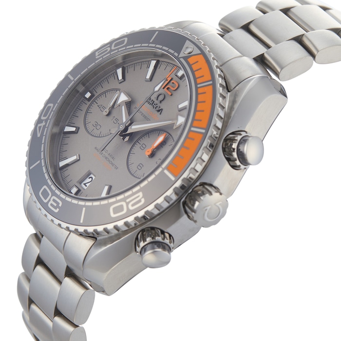 Pre-Owned Omega Pre-Owned Omega Seamaster Planet Ocean Titanium Mens Watch 215.90.46.51.99.001