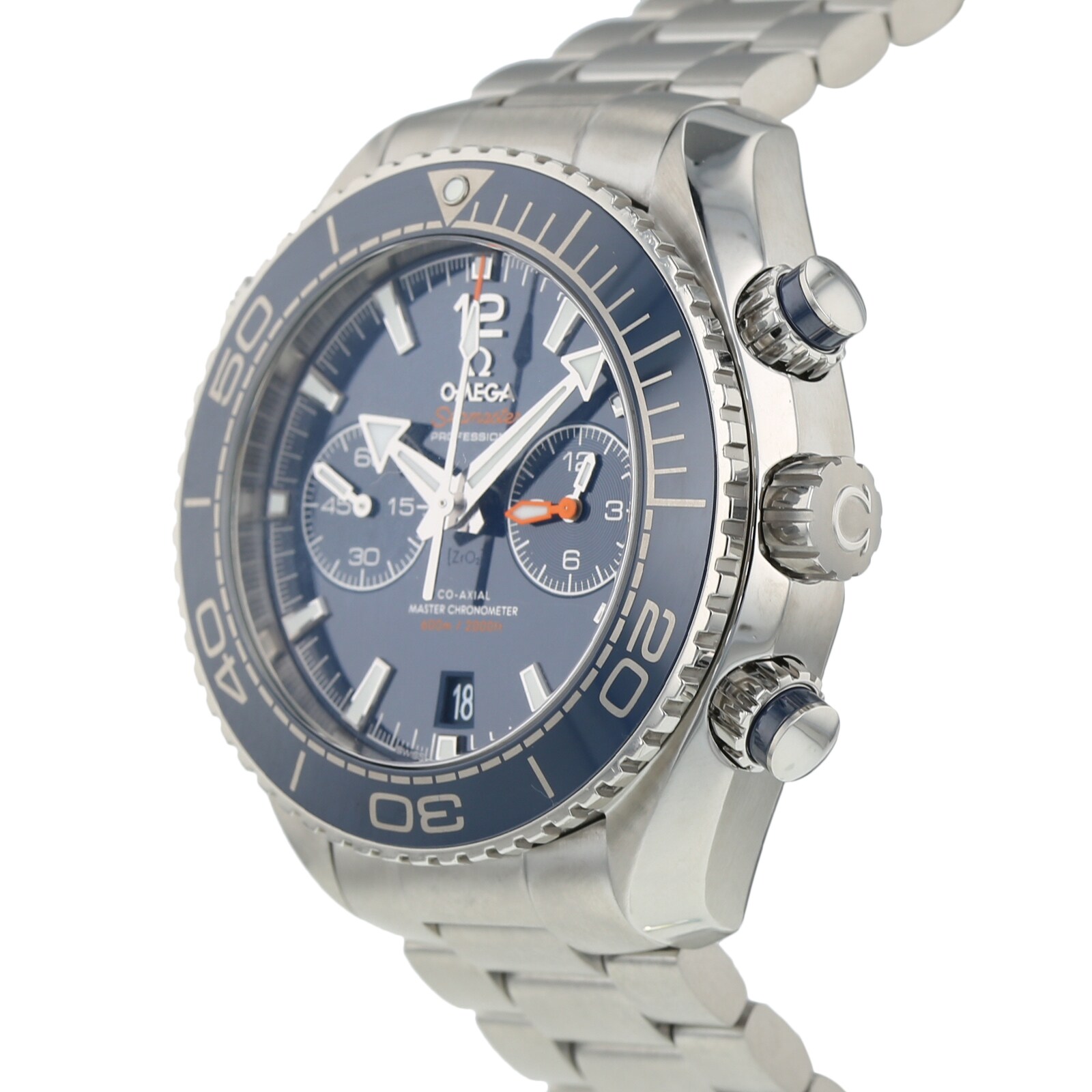 Pre-Owned Omega Pre-Owned Omega Seamaster Planet Ocean Chronograph Mens Watch 215.30.46.51.03.001