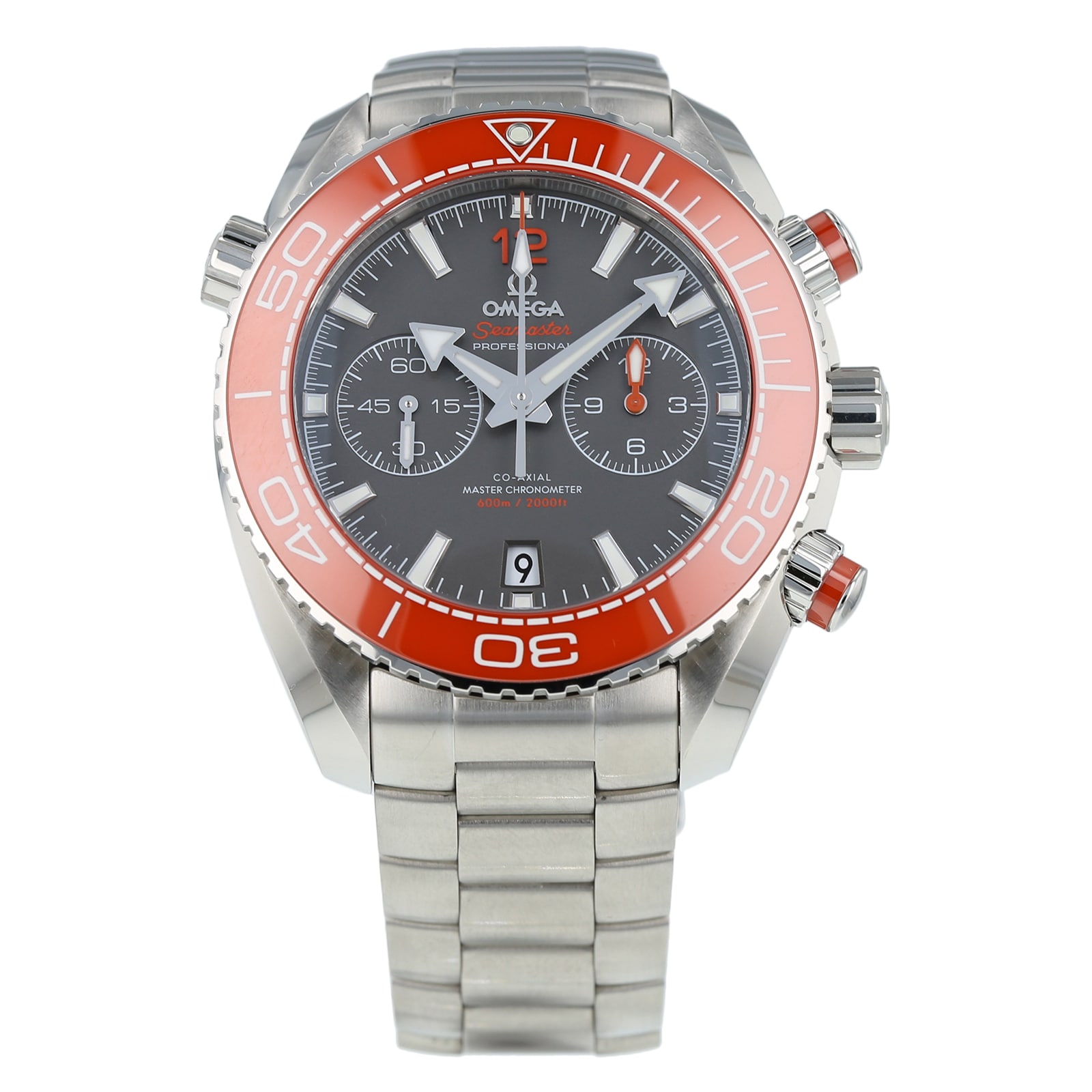 Pre-Owned Omega Seamaster Planet Ocean Chronograph Mens Watch 215.30.46.51.99.001