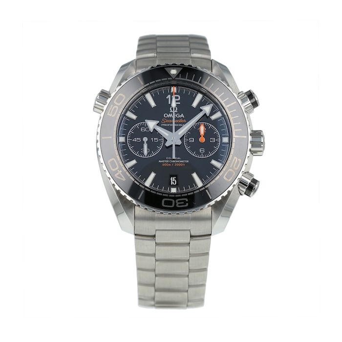 Pre-Owned Omega Pre-Owned Omega Seamaster Planet Ocean Chronograph Mens Watch 215.30.46.51.01.001