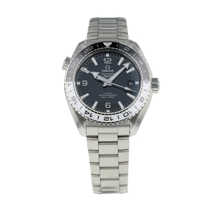 Pre-Owned Omega Pre-Owned Omega Seamaster Planet Ocean GMT Mens Watch 215.30.44.22.01.001
